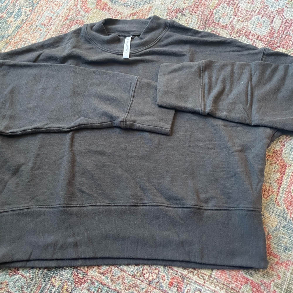 Fabletics Dark Grey cropped sweatshirt